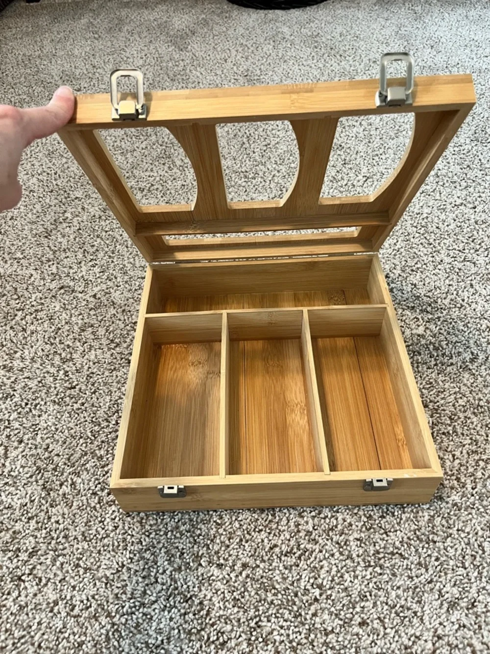 Bamboo Box Bag Organizer